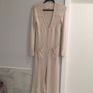Anthropologie Saturday Sunday Cream Duster Sweater